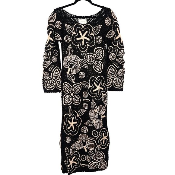 Cleobella $378 Keilani Midi Crochet Starfish Knit Midi Dress NWT Size XS